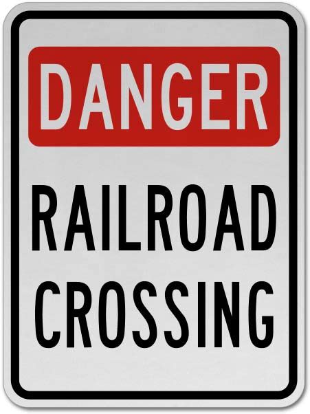 Danger Railroad Crossing Sign Claim Your 10 Discount