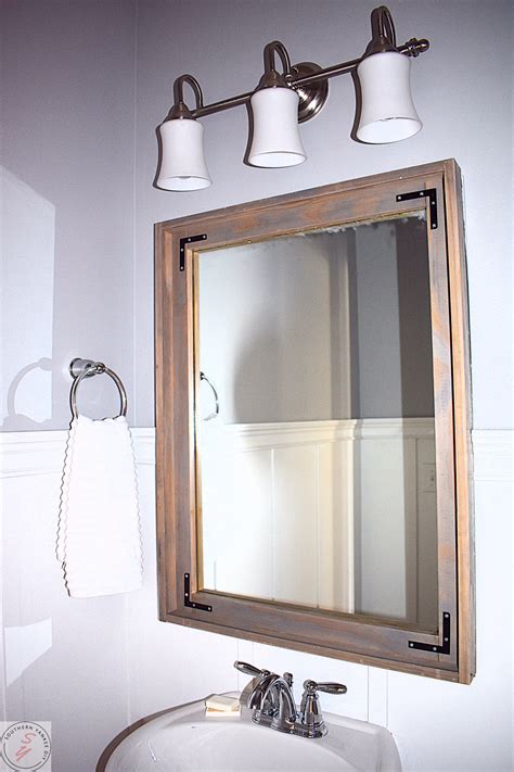 Frame Bathroom Mirror Diy Diy Framed Bathroom Mirrors Create A Basic Frame To Hang Over Your