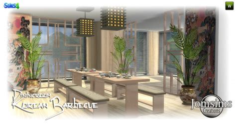 Korean Barbecue Dining Room The Sims 4 Catalog