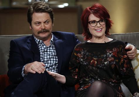 Nick Offerman Talks Costarring With Wife Megan Mullally Huffpost