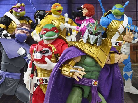 power rangers x teenage mutant ninja turtles lightning action figures