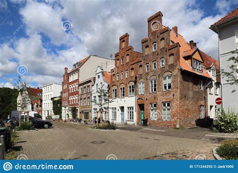 Street In Historical Lubeck Germany Stock Photo Image Of Lubeck