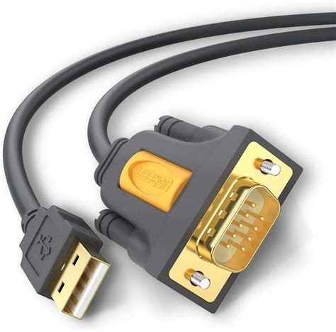 Usb 20 To Serial 9 Pin Db 9 Rs 232 Male Converter Adapter Gold