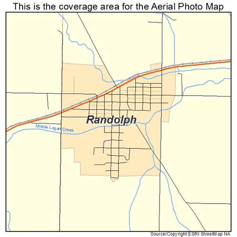 Aerial Photography Map Of Randolph Ne Nebraska