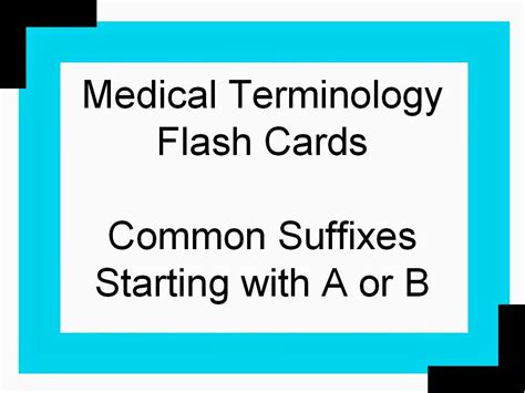 Student Survive 2 Thrive Medical Terminology Flash Cards Common