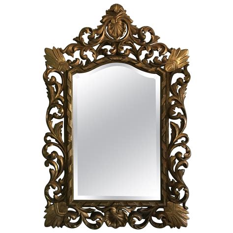 Italian Rococo-Style Gilt-wood Large Mirror | Rococo style, Mirror, Rococo