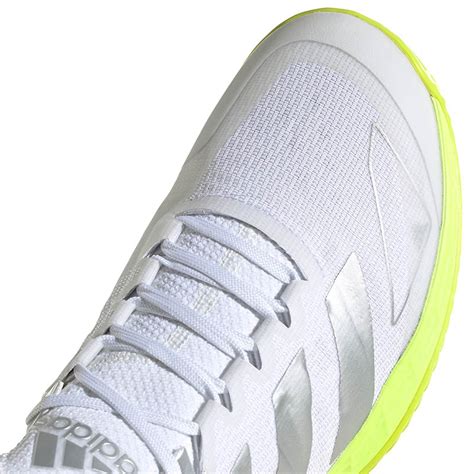 Adidas Adizero Ubersonic 4 Womens Tennis Shoe Whitesilveryellow