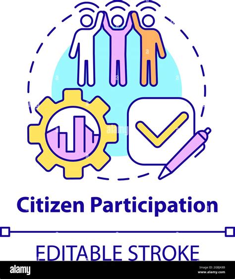Citizen Participation Concept Icon People Engagement Abstract Idea