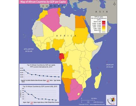 buy printed map of african countries by gdp per capita