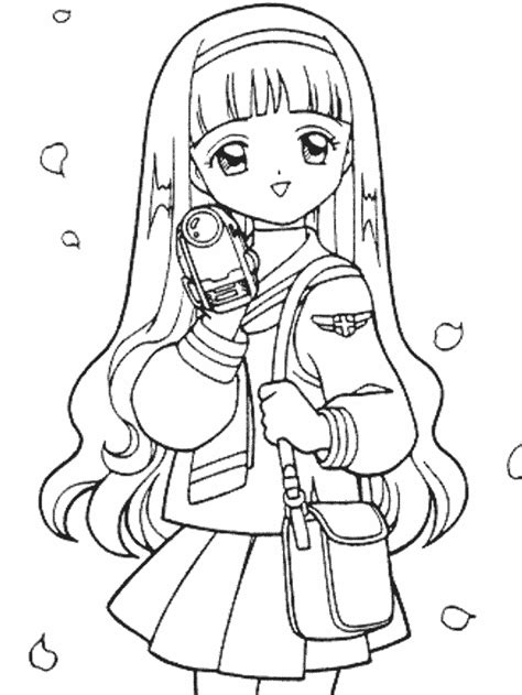 Anime Cartoon Coloring Pages Coloring Pages