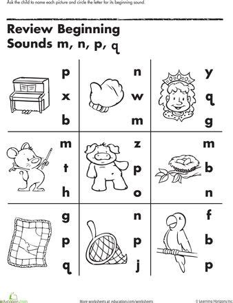 review beginning sounds preschool reading preschool learning