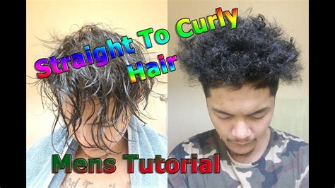 Curly hair might be unmanageable and fizzy most of the times. Asian Natural STRAIGHT To CURLY KINKY COILY Hair | Mens ...