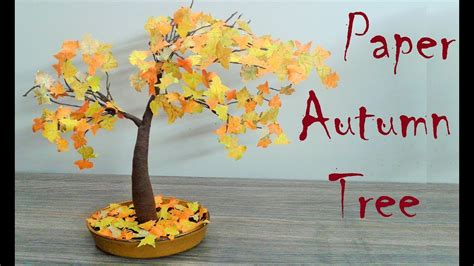 How To Make Paper Tree Art And Craft Youtube