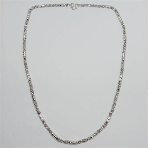 Platinum Chain Necklace Oliver Jewellery