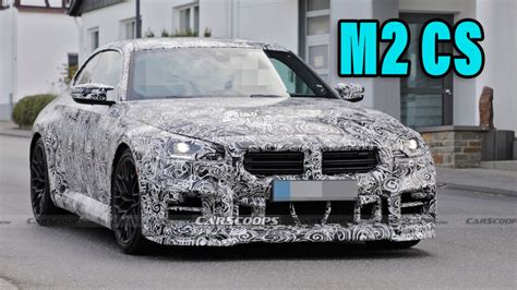 2025 Bmw M2 Cs Spied Out On The Roads Wearing Csl Wheels Carscoops