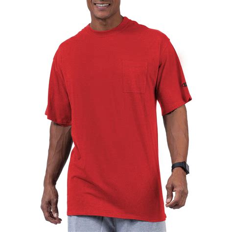 Champion Champion Men S Big And Tall Classic Cotton Jersey Pocket T Shirt Sizes 2xt 5xl