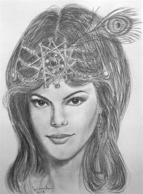 Bilqis The Queen Of Sheba Drawing By Salman Ameer
