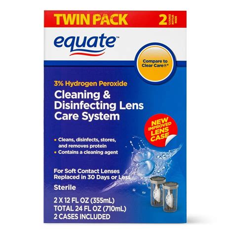 Equate Contact Lens Solution Cleaning And Disenfecting Lens Care System