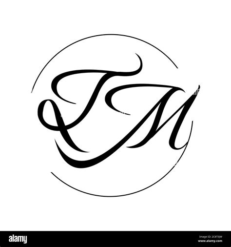 New Stylish Combination Of Letters Tm Logo Icon Typography Vector
