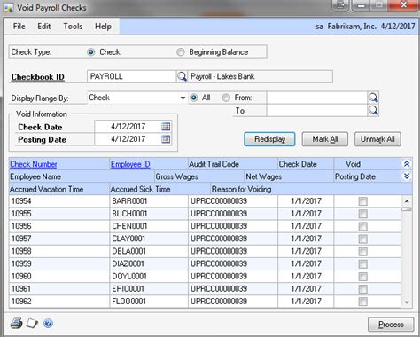 We did not find results for: Dynamics GP Land: Why Can't I Void a Payroll Check/Direct Deposit?