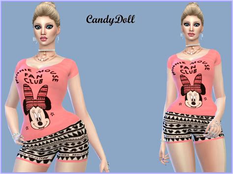 The Sims Resource Candydoll Minnie Cute Mouse Set