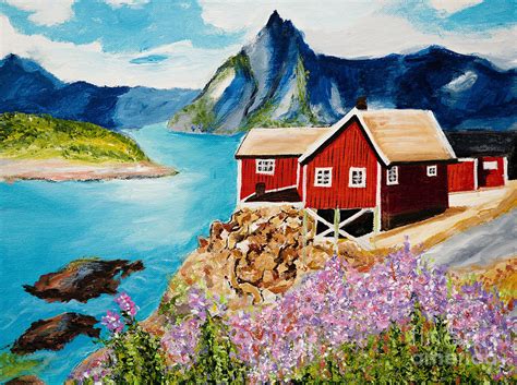 Lofoten Islands Norway Painting By Art By Danielle