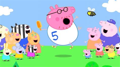 Peppa Pig Official Channel Daddy Pig Does Fun Run For Mending Peppa