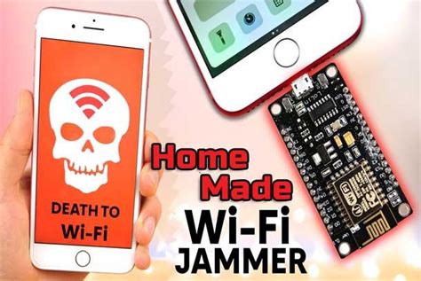 Or you want to create wifi jammer so nobody can use the internet. A Simple HomeMade Wi-Fi Jammer by using an ESP8266 | DIY Project : arduino