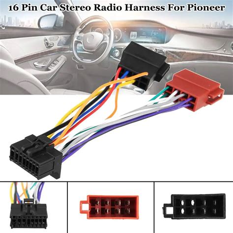 Car Stereo Radio Iso Wiring Harness Connector 16 Pin Pi100 For Pioneer