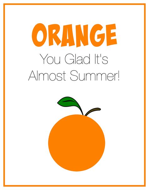 Eos Lip Balm Orange You Glad Its Summer Card With Free Printable