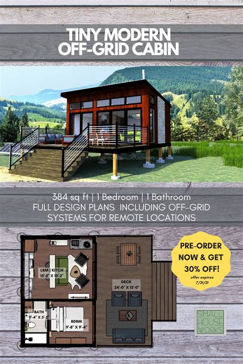 The Tiny Modern Off Grid Cabin Plan Small House Works