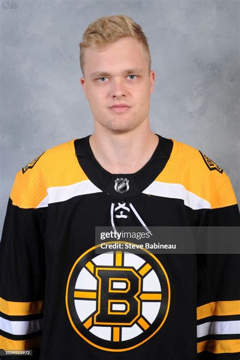 Joona Koppanen Of The Boston Bruins Poses For His Official Headshot