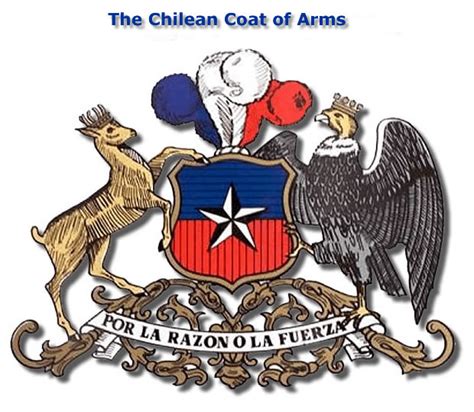 Chile Coat Of Arms National Chilean Emblem