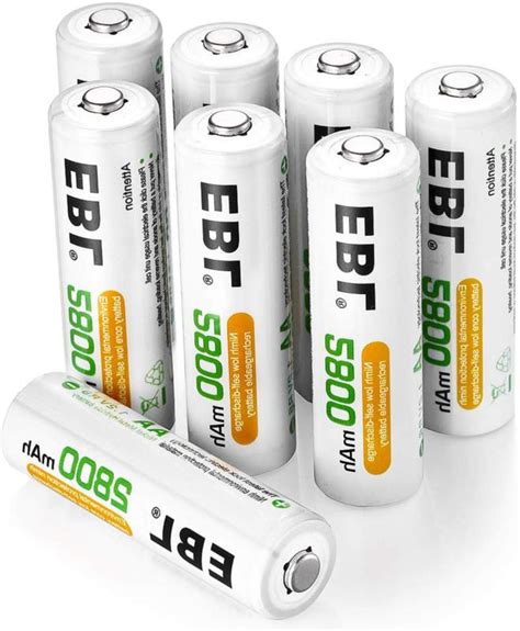 Popular lithium camera batteries of good quality and at affordable prices you can buy on aliexpress. EBL Rechargeable AA Batteries 8 Pack 2800mAh High