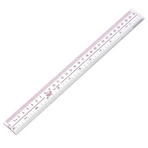 Straight Ruler 30cm 12 Inch Metric Double Scale Measuring Tool Plastic