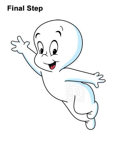 Draw Casper The Friendly Ghost Casper Cartoon Casper Ghost Ghost