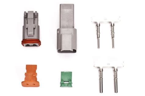 Deutsch 2 Pin Connector Kit With Housing Pins And Seals Crimp Style