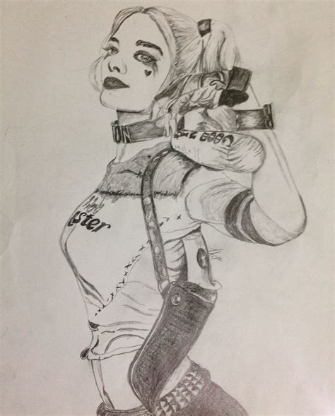 Harley Quinn Karakalem Çizimleri