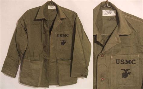 New Unissued Ww2 Usmc Marines P41 Hbt Combat Utility Jacket Shirt Coat