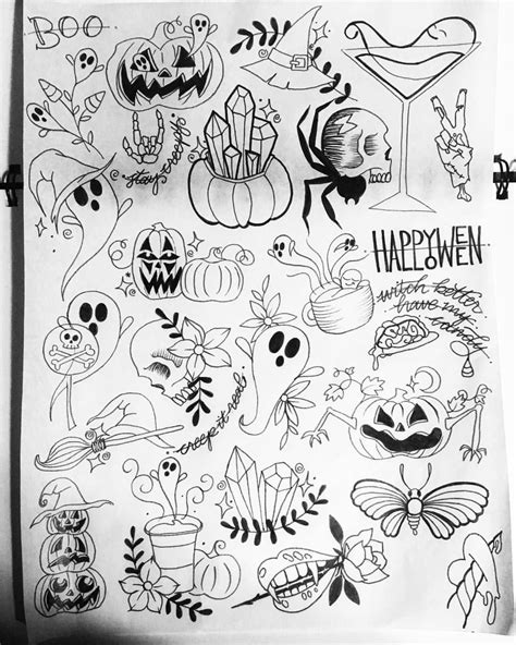 My Previous Flash Sheets And My New Halloween Flash Sheet Small Ones