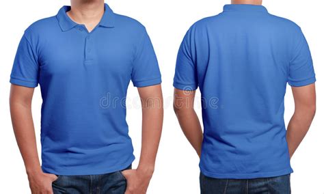 Free 6793 Blue T Shirt Template Front And Back Yellowimages Mockups