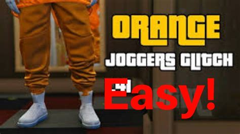 How To Get Orange Joggers Easy Gta V Online Youtube