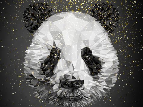 1024x768 Panda Low Poly 4k 1024x768 Resolution Hd 4k Wallpapers Images