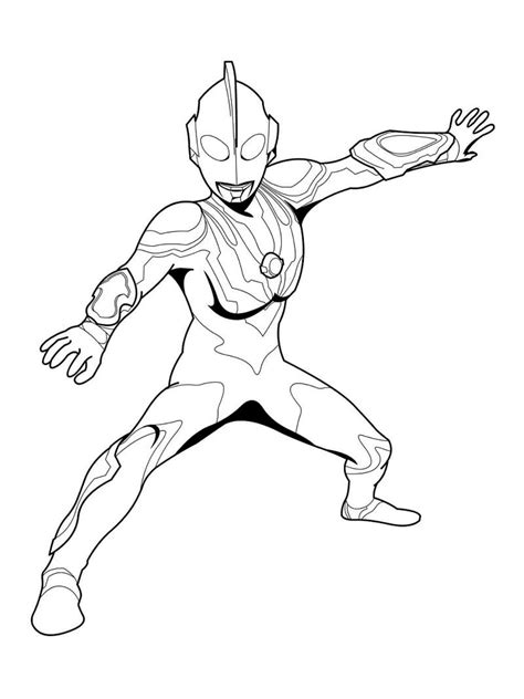 Ultraman Coloring Page Free Printable