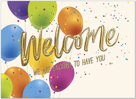 Excited Welcome Greeting Card | Employee Welcome Cards | Posty Cards