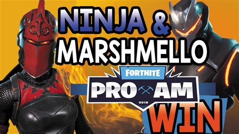 Marshmello And Ninja E3 Pro Am Victory Fortnite Battle Royale Youtube