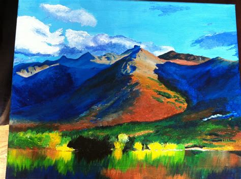 Acrylic Mountain Painting Paulson Art Pinterest Acrylics