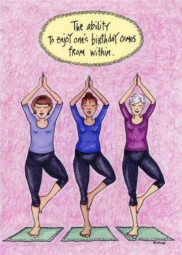 Details About Posing Yoga Women Funny Birthday Card Greeting Card By
