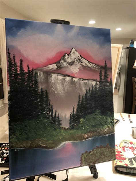 My 2nd Bob Ross And 2nd Painting Would Love Tips And Critiques I