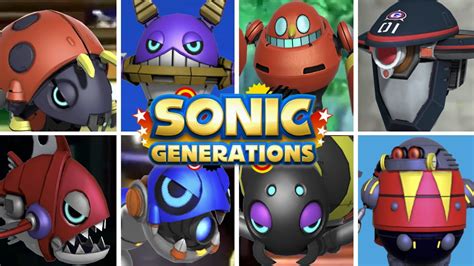 Sonic Generations All Enemies Youtube